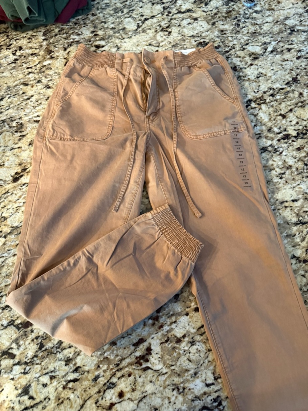 American Eagle Outfitters Tan Track Jogger Pants